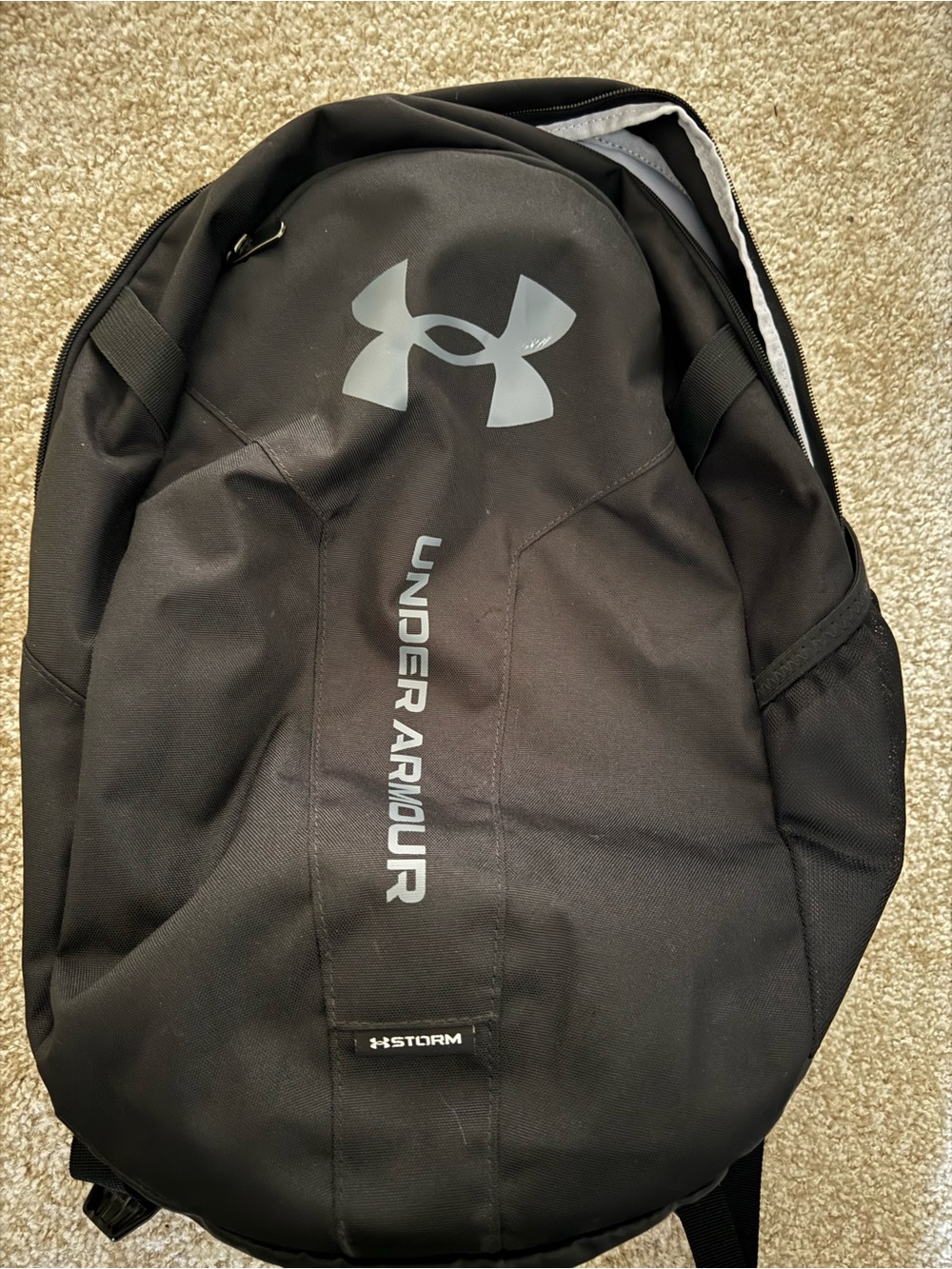 Under Armour Black Backpack with Reflective Logo